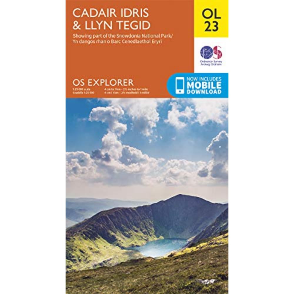 OS Explorer Map OL23 Cadair Idris & Llyn Tegid (OS Explorer Active) cover image