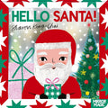 Hello Santa!: A Christmas search-and-find mirror book cover image