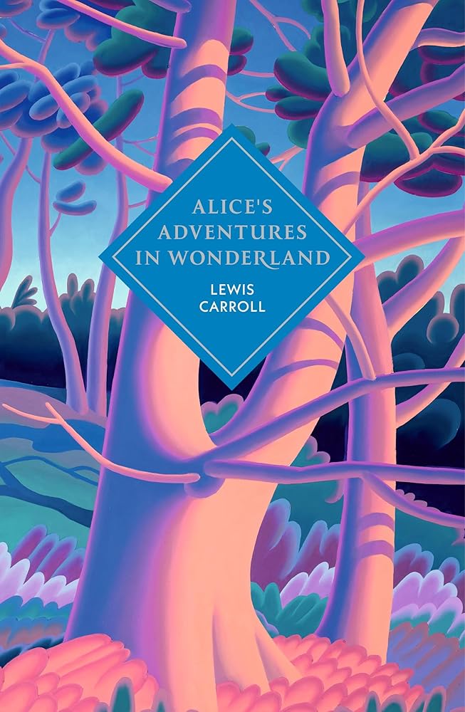 Alice's Adventures in Wonderland and Through the Looking Glass: A sprayed edge gift edition of Carroll's magical classic with marbled endpapers, printed edges, beautiful paper and ribbon cover image