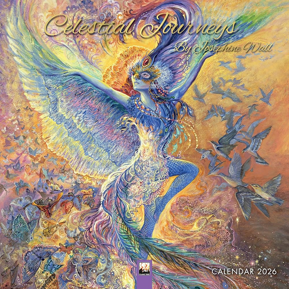 Celestial Journeys by Josephine Wall Wall Calendar 2026 (Art Calendar) cover image