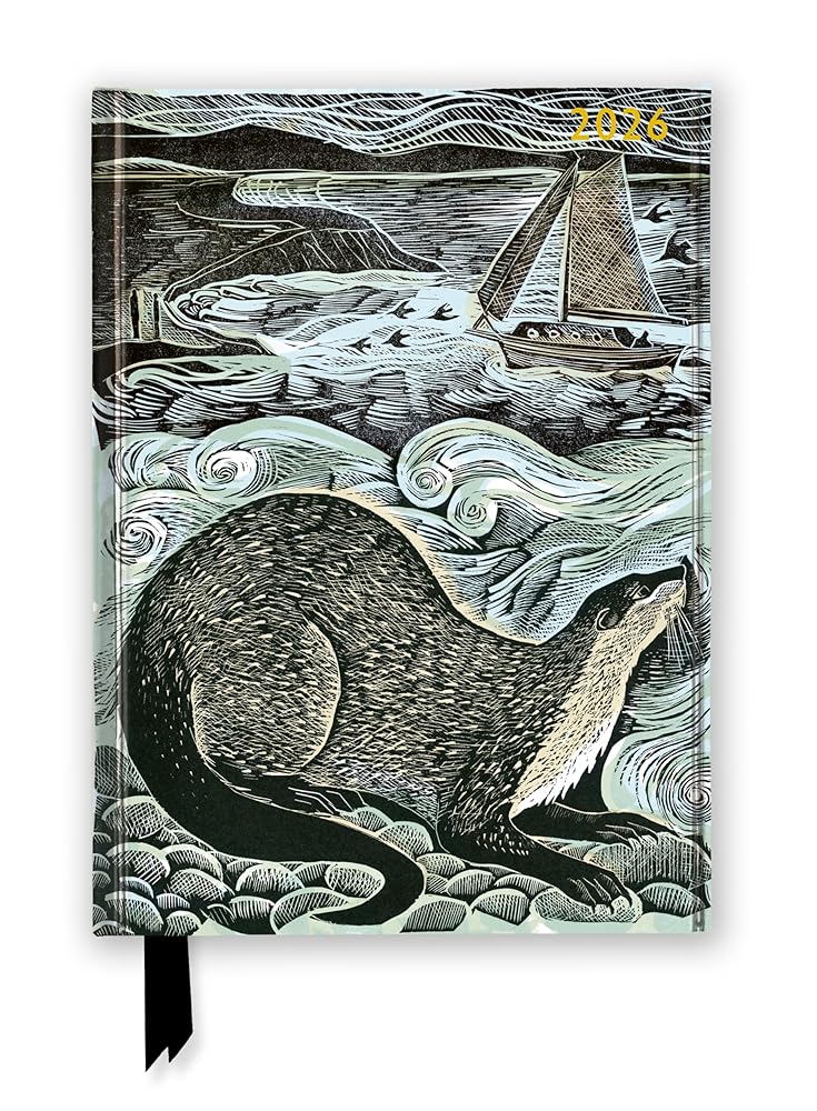 Angela Harding: Shetland Otter and Windsong 2026 Luxury Diary Planner - Page to View with Notes cover image