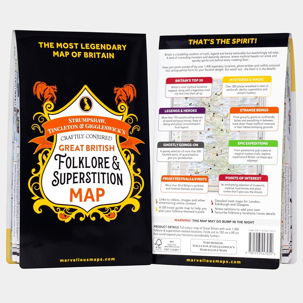 ST&G's Great British Folklore & Superstition Map cover image